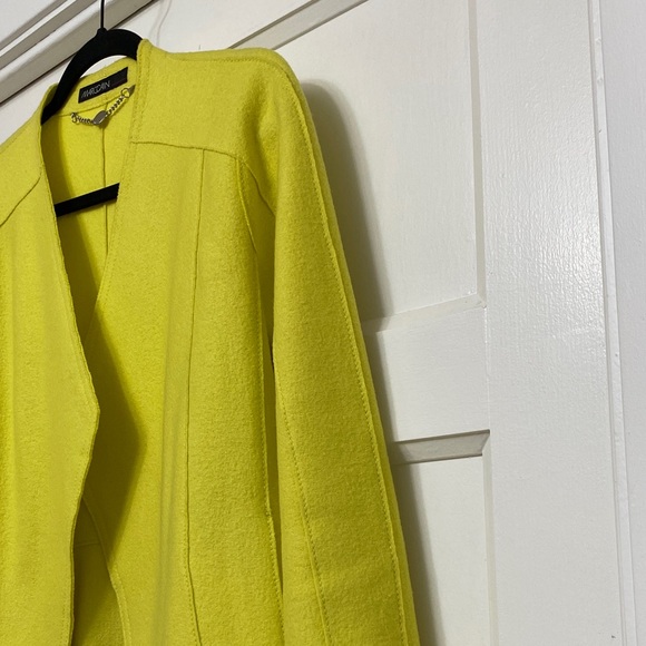 Marc Cain Vibrant Yellow Wool Jacket - Picture 10 of 16